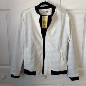 NWT White Bomber Jacket